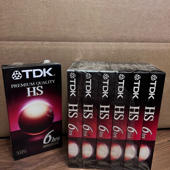 Premium Blank VHS Tapes T-120 VHS 6HR New Sealed Lot of 7 - Picture 3 of 3